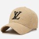 Khaki Street Letter Embroidered Hat