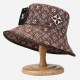 Khaki Street Print Patchwork Hat