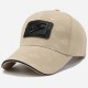Khaki Street Letter Patchwork Hat
