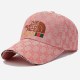 Pink Street Letter Embroidered Hat