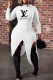 White Casual Street Print Letter O Neck Irregular Dress Dresses