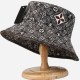 Grey Street Print Patchwork Hat