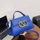Blue Simplicity Geometric Patchwork Bags