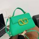 Green Simplicity Geometric Patchwork Bags