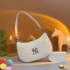 White Simplicity Letter Patchwork Bags