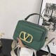 Green Simplicity Geometric Rivets Patchwork Bags