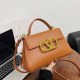Brown Simplicity Geometric Patchwork Bags