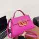 Rose Red Simplicity Geometric Patchwork Bags