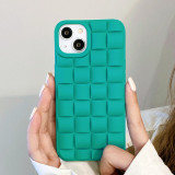 Green Casual Solid Patchwork Phone Case