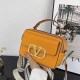 Orange Simplicity Geometric Rivets Patchwork Bags
