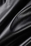 Brown Sexy Solid Patchwork Asymmetrical Strapless One Step Skirt Dresses