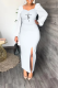 White Street Print High Opening Square Collar Pencil Skirt Dresses