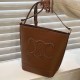 Brown Simplicity Geometric Patchwork Bags