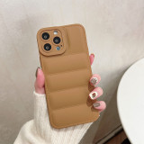 Mustard Green Casual Solid Patchwork Phone Case