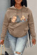 Camel Sportswear Character Patchwork Hooded Collar Tops