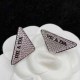 Silver Simplicity Letter Rhinestone Earrings
