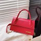 Red Simplicity Solid Chains Letter Bags