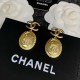 Gold Elegant Geometric Patchwork Pearl Earrings