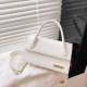 White Simplicity Solid Chains Letter Bags
