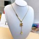 Gold Simplicity Geometric Chains Necklaces
