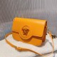 Orange Simplicity Figure Solid Zipper Bags