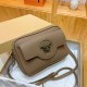 Khaki Street Figure Solid Zipper Bags