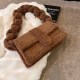 Brown Casual Solid Letter Bags
