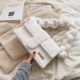 White Casual Solid Letter Bags