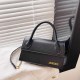 Black Simplicity Solid Chains Letter Bags