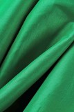 Green Sexy Formal Solid Patchwork With Bow Off the Shoulder Evening Dress Dresses