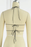 Red Sexy Butterfly Strap Design Hot Drill Halter Tops