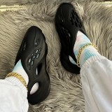 Black Casual Hollowed Out Round Comfortable Shoes