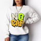 White Casual Print Patchwork O Neck Tops