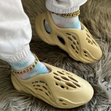 White Casual Hollowed Out Round Comfortable Shoes