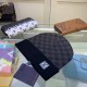 Dark Gray Street Plaid Embroidered Hat