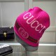 Rose Red Street Letter Embroidered Hat