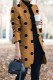 Ginger Casual Print Patchwork Cardigan Turn-back Collar Outerwear
