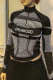 Black Casual Sportswear Print Patchwork Zipper Collar Tops