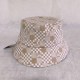 Khaki Street Plaid Letter Hat