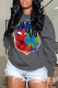 Grey Street Character Patchwork O Neck Tops