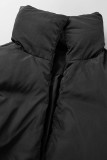 Blue Casual Street Solid Bandage Patchwork Turndown Collar Outerwear