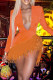 Orange Sexy Solid Patchwork Feathers Asymmetrical V Neck Pencil Skirt Dresses