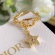 Gold Simplicity Geometric Patchwork Rings