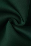 Ink Green Sexy Formal Patchwork Beading V Neck One Step Skirt Dresses