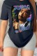 Black Street Print Patchwork O Neck T-Shirts