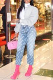 Pink Casual Solid Cardigan O Neck Outerwear