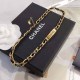 Black Gold Street Letter Patchwork Necklaces