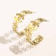 Gold Street Geometric Patchwork Earrings