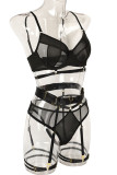 White Sexy Solid Patchwork See-through Valentines Day Lingerie