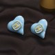 Blue Daily Geometric Earrings
